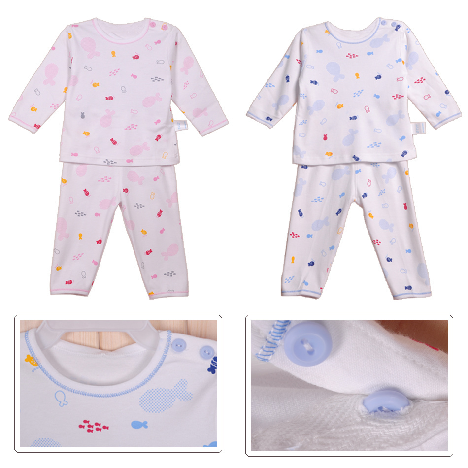 12 autumn new arrival children's clothing 100% cotton baby underwear pants set male female child derlook