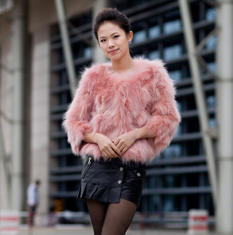 12 new style fur female raccoon fur fox fur wool o-neck vest outerwear