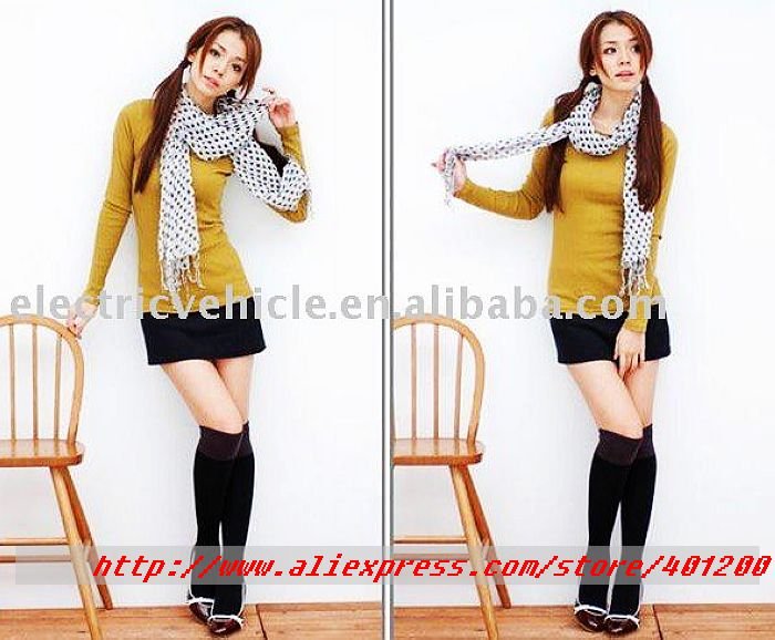 12 pairs fashion charm winter COTTON long stockings for lady