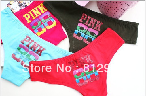 12 pcs / lot Sexy  Cotton  Panites Letter  Briefs Low Waist  M Women's Underwear Lingerie  JY026A  Free Shipping