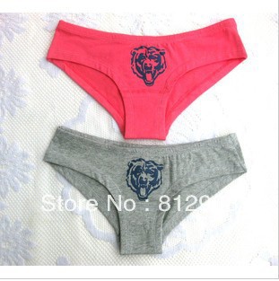 12 pcs / lot Sexy  Cotton PanitesTiger Character Briefs  Rose Grey  Low Waist VS  M/L Women  Underwear JY030A Free Shipping