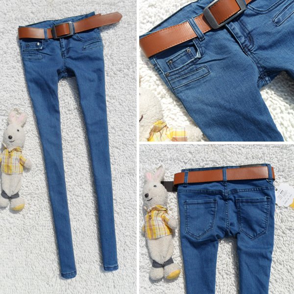 12 spring slim blue jeans tight all-match skinny pants female pencil pants