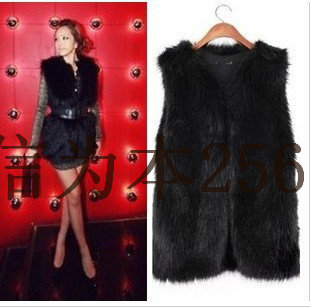 12 vest female autumn and winter fashion faux vest outerwear fur vest 2012