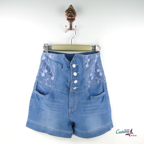 120 women's summer 8005 - 2 high waist denim shorts high quality