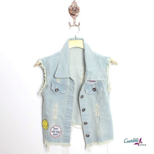 120 women's summer 9006 smiley vest light color high quality