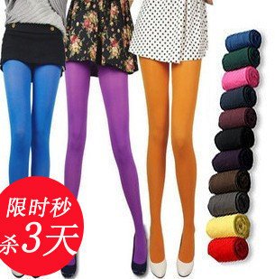 120D velvet color through meat pantyhose foot pants pantyhose stockings super significantly thin Dongkuan the