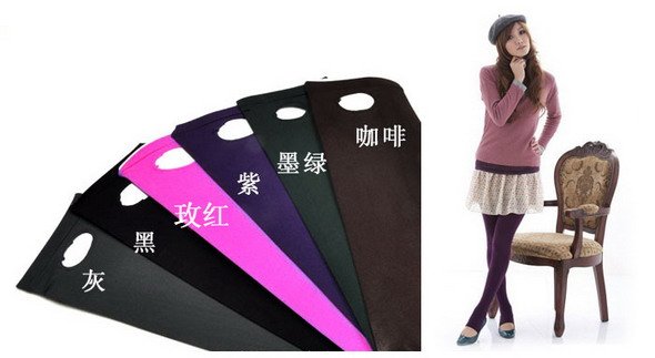 120D velvet color through the meat to step on pants ultra-thin, wild stockings Dongkuan