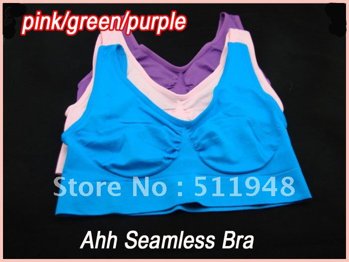 120pcs/lot  Ahh Bra Seamless Bra The Comfortable and Functional Fashion Bra no padding(Retail packaging)