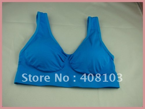 120pcs/lot Leisure Women Seamless Bra Comfort Bras Genie bra With Removable Pads 3 Color a Set No Other Select(OPP bag)