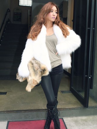 12120217 / 2012 faux outerwear fur coat short design outerwear fur overcoat