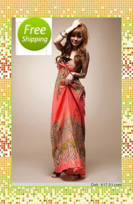 1233 # 2012 summer dress for women beach dress sling Dress