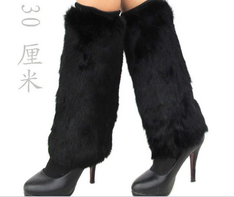 12inches Genuine Rabbit Fur Leg Warmer ~ Fashion Legging ~ DROP SHIPPING