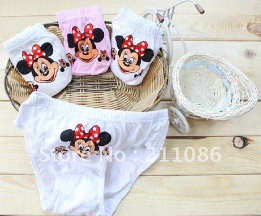 12pcs/lot Children cartoon pattern underwear/ girls panties briefs shorts/ Free Shipping Lowest Price!