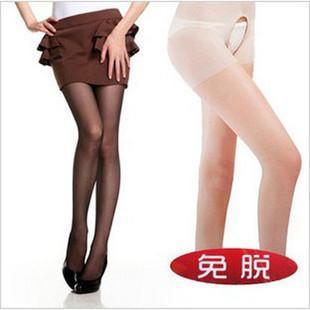 $15 off per $150 orde free shipping Mona Core-spun Yarn open-crotch rompers stockings breathable socks open file r3300