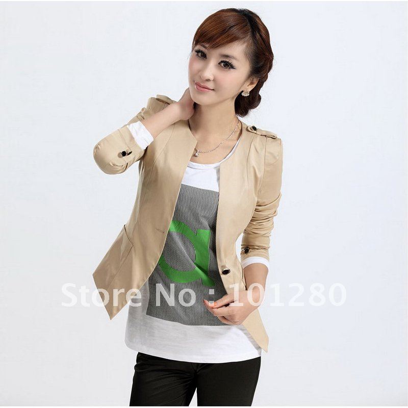 $15 off per $150 order FREE SHIPPING 2012 autumn women's o-neck one button blazer AYILIAN women's short jacket