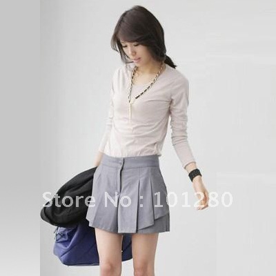 $15 off per $150 order FREE SHIPPING Summer 2012 short skirt women's skorts shorts pleated skirt casual female culottes