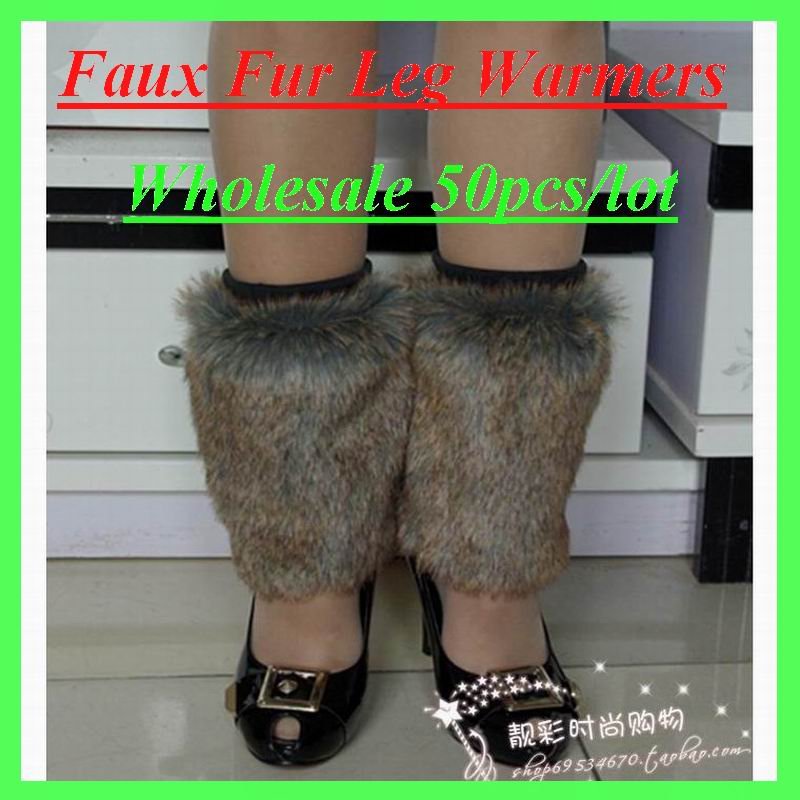 15cm(5.9") Winter Lady Faux Leg Warmers Long Boot Cover Wholesale 50pcs/lot By EMS