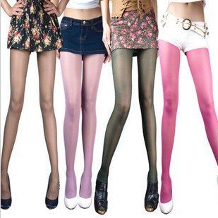 16 Colors!! Wholesale  high quality wrap core silk women's tights stockings pantyhose Free shipping