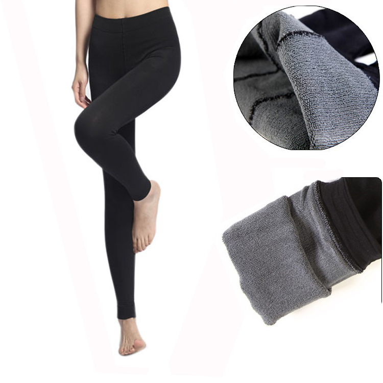 2 bamboo carbon fiber plus velvet thickening legging plus size warm pants boots pants