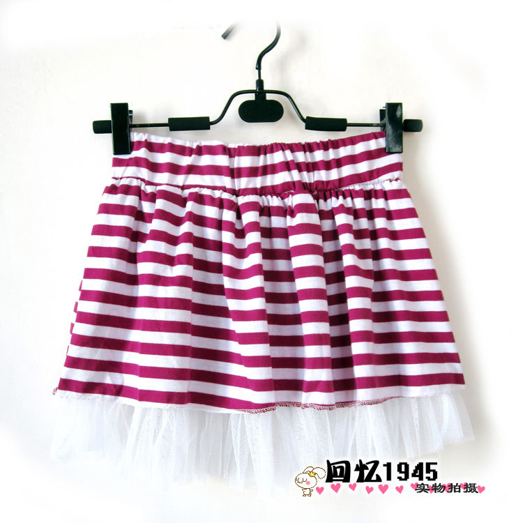 2 ! casual purple stripe yarn small short skirt miniskirt sports skirt Leather fashion