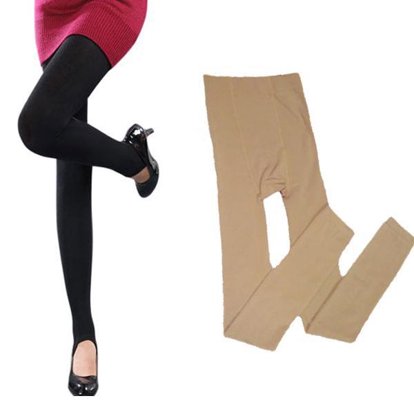 2 Color Full Length Plain Foot Step Leggings Pantyhose Stocking Tights Warm A487