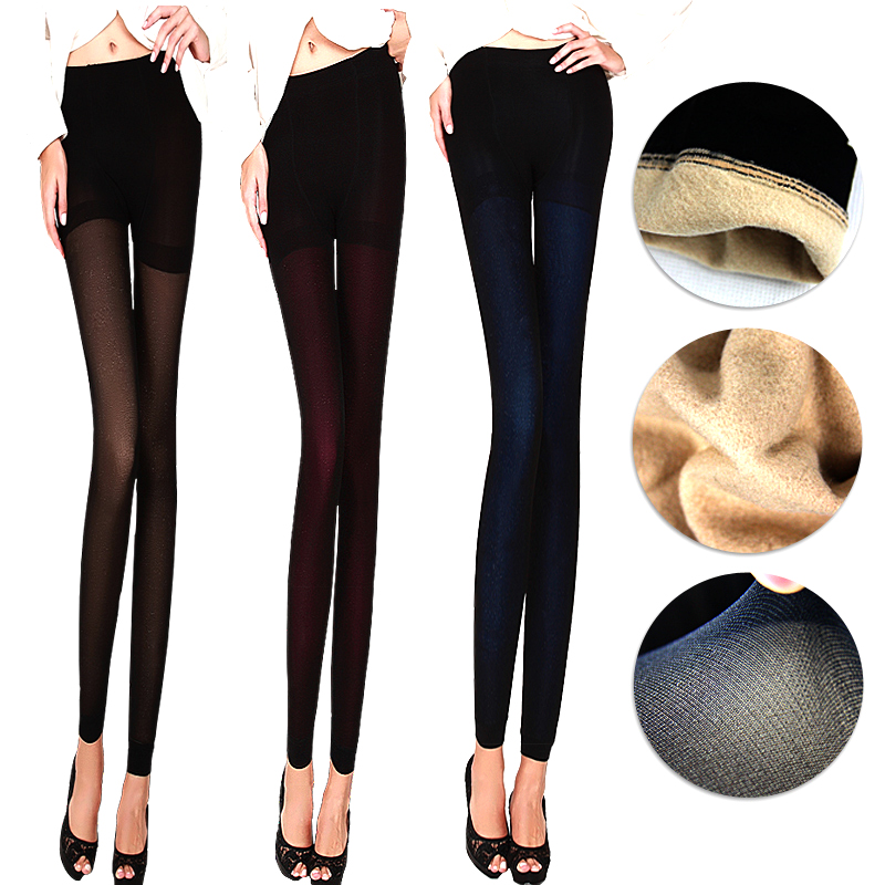 2 comfort plus velvet brushed legging warm pants all-match beauty care pants