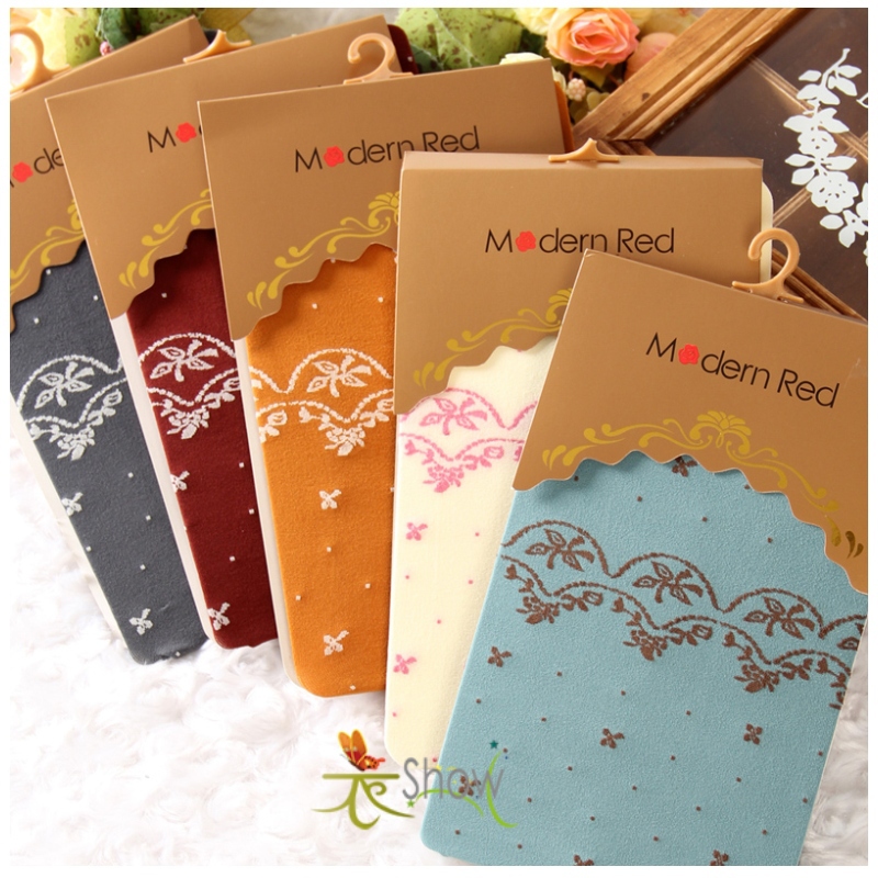 2 double spring and autumn thin 80d velvet butterfly beautiful color block women socks pantyhose