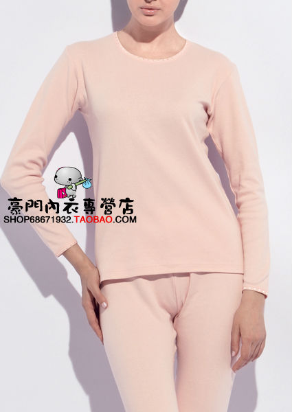 2 foundation underwear long johns long johns set women's 100% cotton thermal underwear m36418