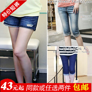 2 maternity pants denim shorts belly pants maternity clothing 303 maternity shorts summer