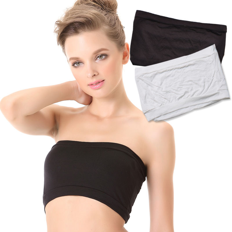 2 modal bamboo fibre breathable seamless tube top tube top around the chest summer basic