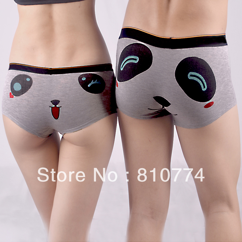 2 set personalized cartoon bear cat-eye sexy modal lovers panties underwear