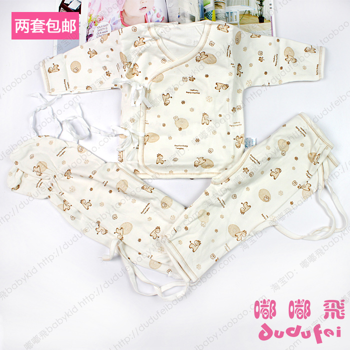 2 set TONGTAI 100% cotton monk clothing newborn clothes 100% cotton underwear set 100% cotton newborn baby clothes