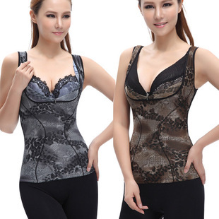 2 thermal underwear body shaping thermal clothing abdomen drawing clothing vest plus velvet thermal clothing 1025