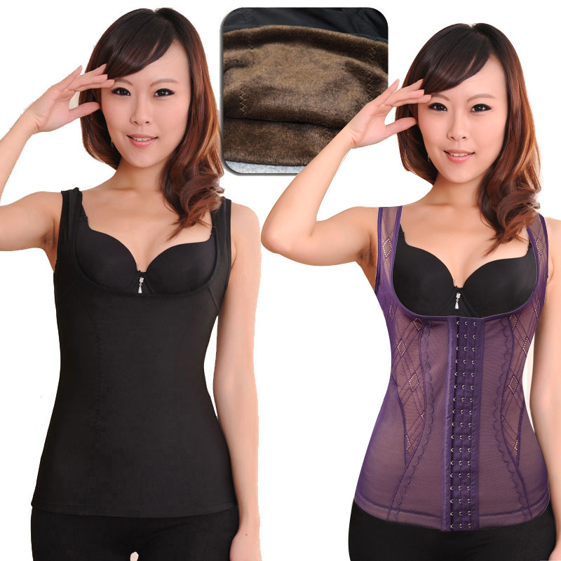 2 thickening plus velvet women's thermal underwear vest beauty care body shaping thermal clothing vest