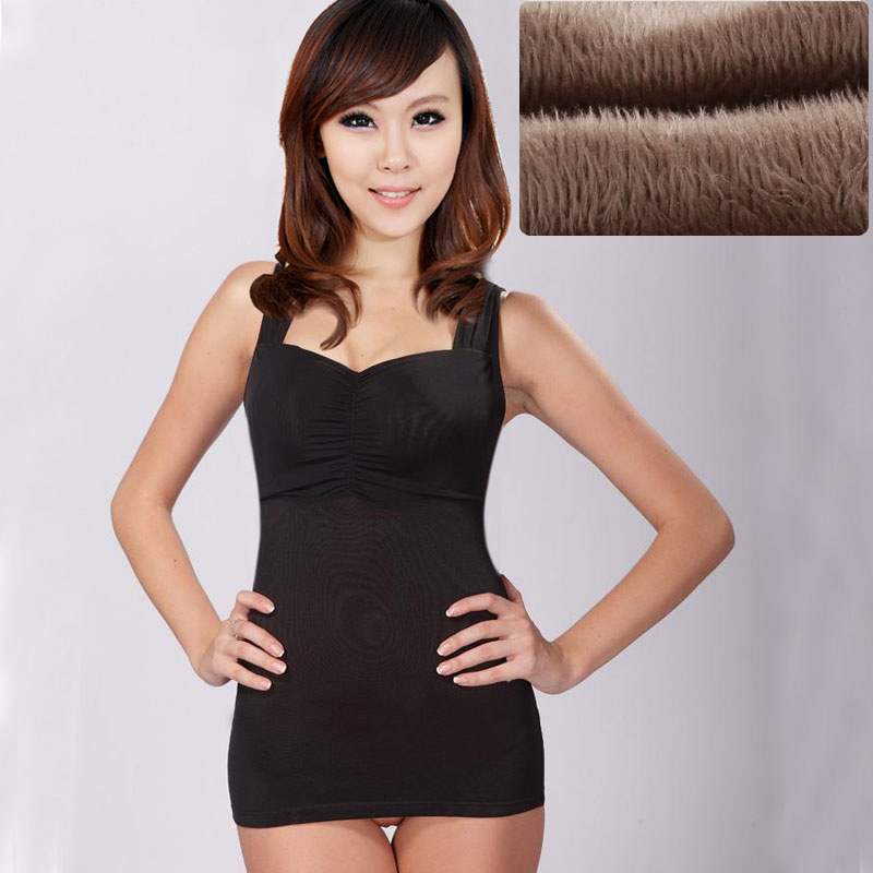 2 winter plus velvet thickening tube top design body shaping vest thermal body shaping top vest