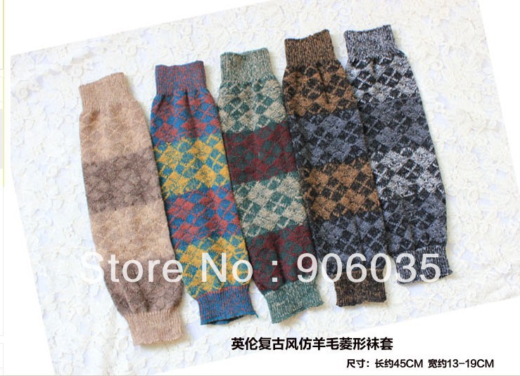 20 pairs fashion  leg warmers, woman socks warm knitted boots sets free shipping