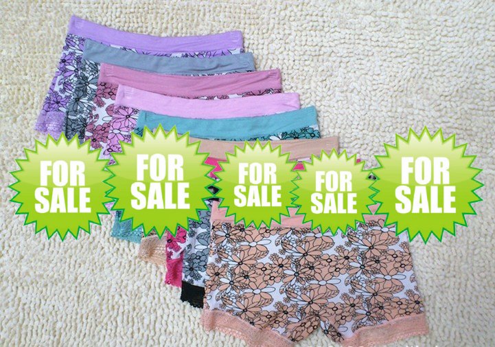 20 pcs a lot  Free Shipping For 2'-2'4'' Women Underwear( color send randomly)