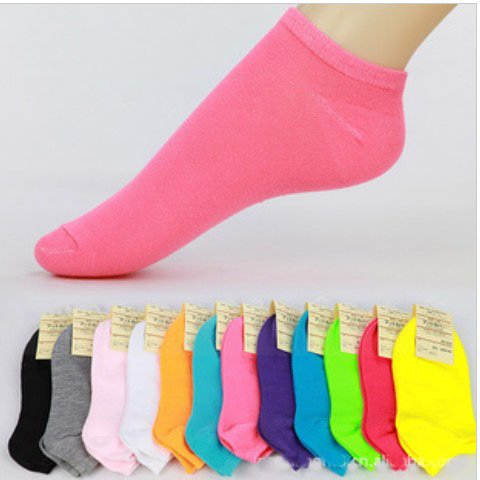 200 pairs/lot Women Colorful sport cotton short Candy socks Slippers Free Shipping,Drop Shipping 204