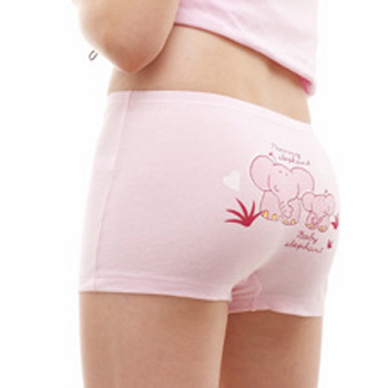 2008 female child 100% cotton boyleg child panties female 100% cotton trunk