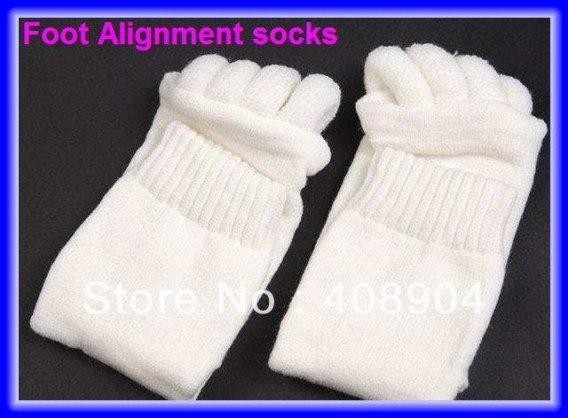 200pairs/lot Comfy Toes, Foot Alignment treatment Socks for toe and foot cramping