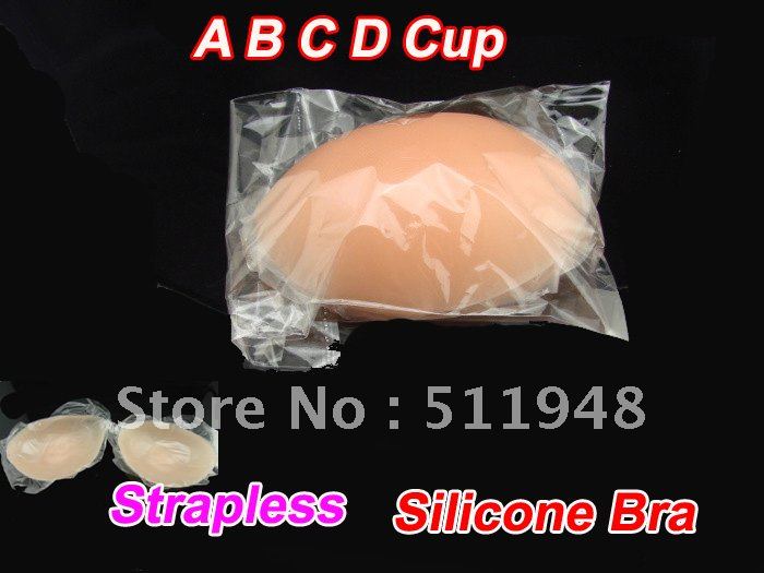 200paks Free Shipping!!!100% Silicone,Invisible Self-Adhesive Strapless Breast Bra(Retail packaging)