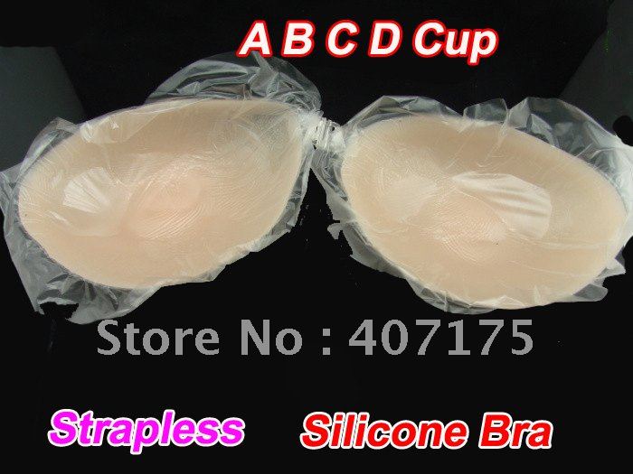 200pcs/lot High Quality Invisible Self-Adhesive Strapless Silicone Breast Bra(Retail packaging)