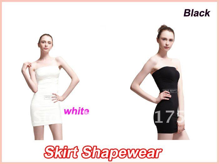 200pcs/lot Ladies' Body Slimming Body Slip Strapless Magic Skirt Shapewear(OPP bag)