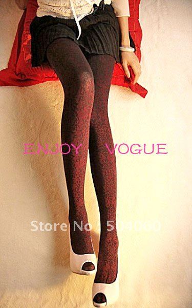 2010 Hot Sale Products 120 Denier Women's Fashion Jacquard Tights Leggings Pantyhoses