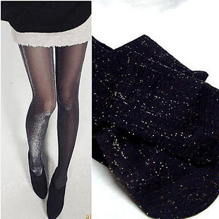 2010 stockings silveryarn pantyhose silver onions legging