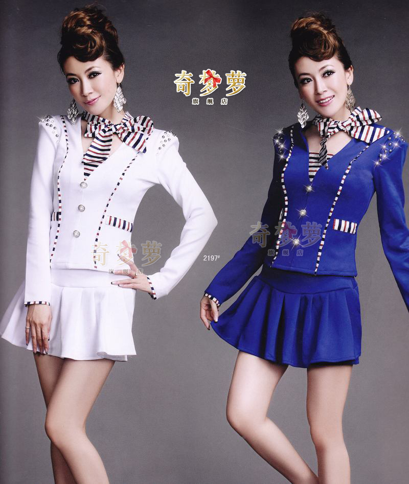 2011 autumn and winter long-sleeve ktv princess uniform work uniforms sauna beauty clothing