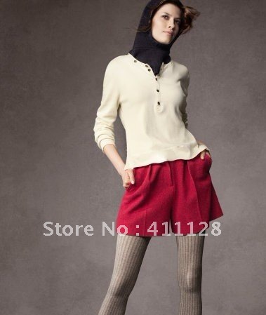 2011 Autumn and winter new women's woolen shorts, boots pants