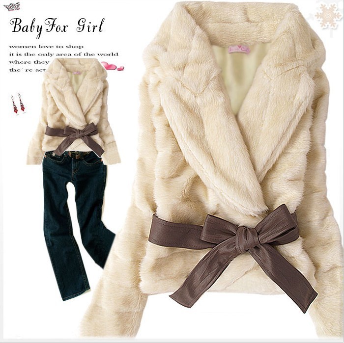 2011 autumn and winter women all-match ultra soft and comfortable luxury faux fur overcoat thickening outerwear 9341