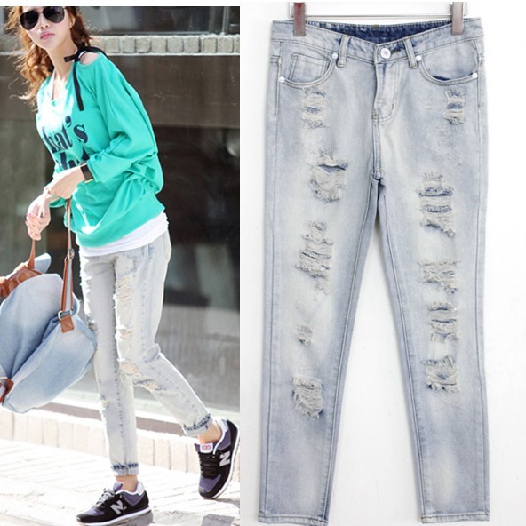 2011 autumn denim trousers skinny pants c9012 high quality