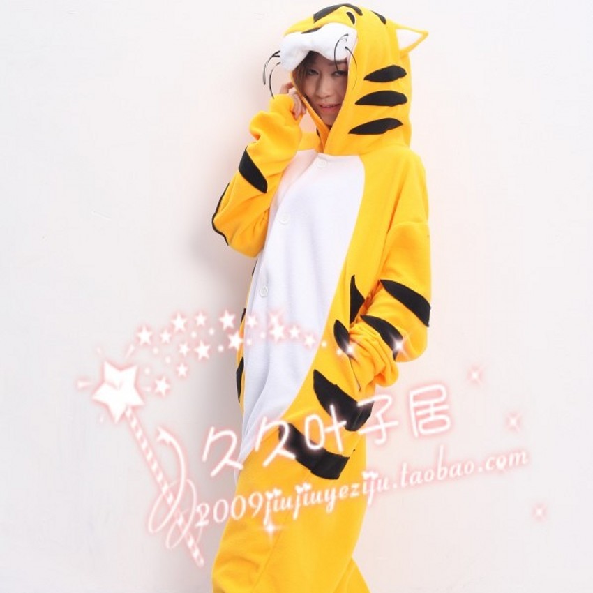 2011 cartoon animal one piece lovers sleepwear white tiger thatmany